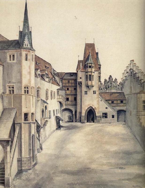 Albrecht Durer The Courtyard of the Former Castle in innsbruck